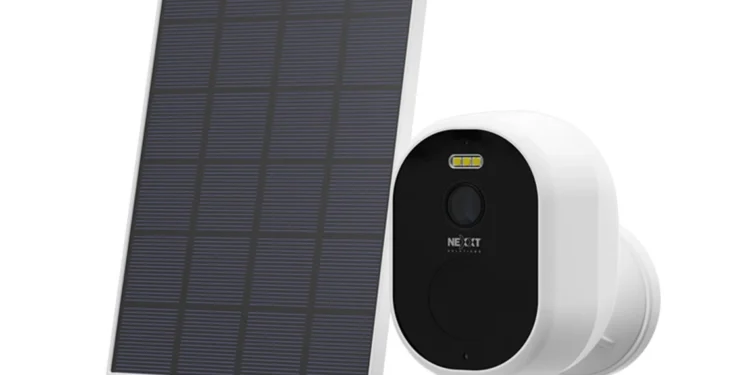 cámara con panel solar Wi-Fi