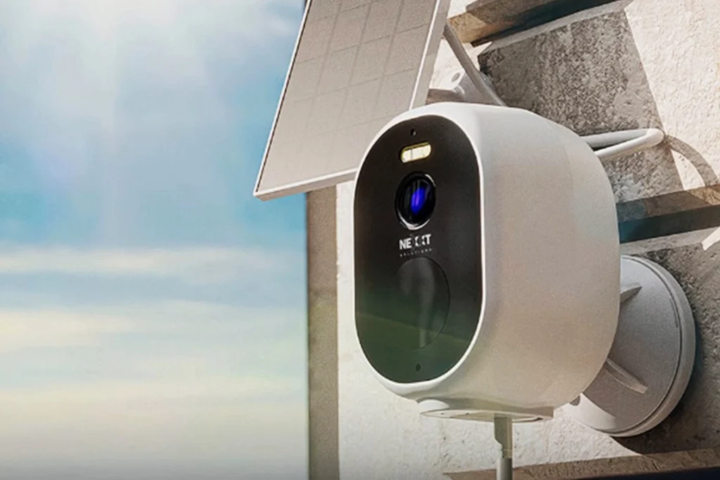 cámara con panel solar Wi-Fi