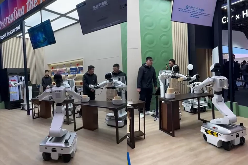 restaurante de robots