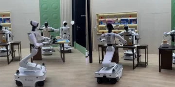 restaurante de robots
