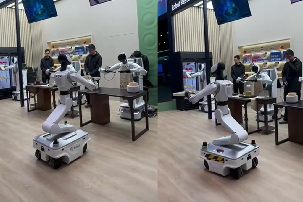 restaurante de robots