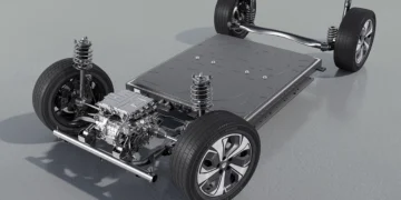 batería de un carro eléctrico